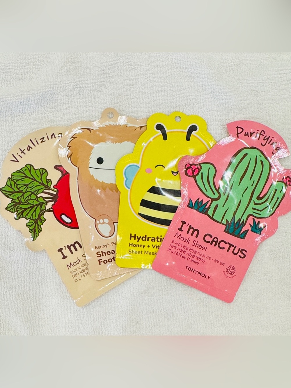 TONYMOLY Set of 4 Masks BRAND NEW/SEALED